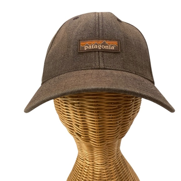Patagonia Mens Gray Workwear Mens Logo Baseball Had Adjustable Outdoors Hiking - Picture 1 of 7